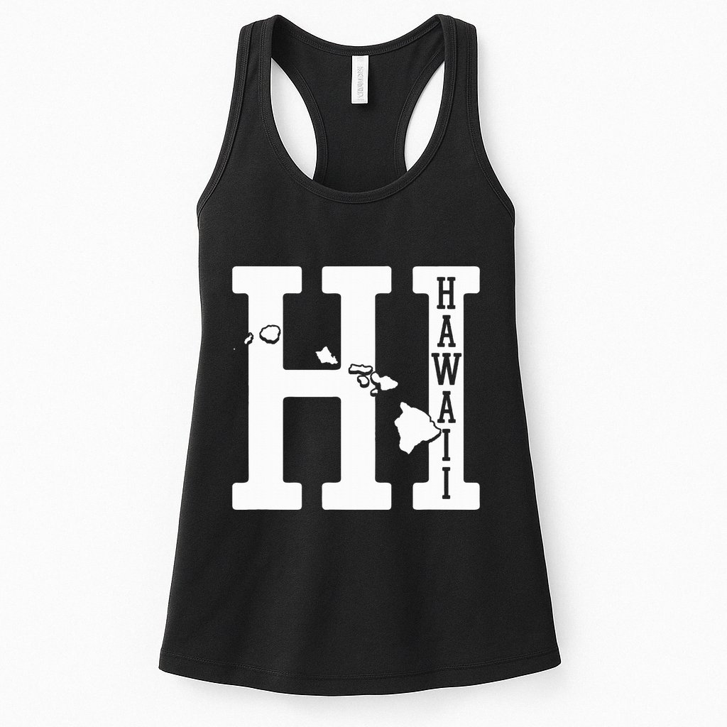Hawaii Hi Hawaiian Islands Souvenir Gift Womens Tank Top