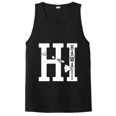 Hawaii Hi Hawaiian Islands Souvenir Gift PosiCharge Competitor Tank