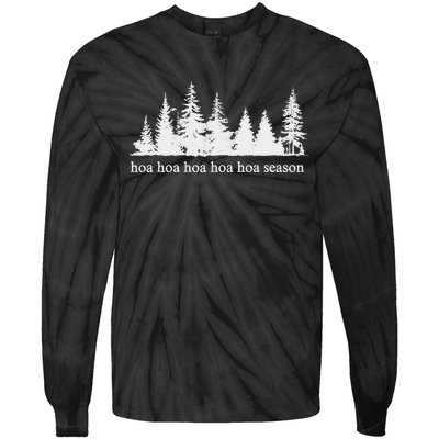 Hoa Hoa Hoa Hoa Hoa Cozy Season Twilight Lover Pine Forest Tie-Dye Long Sleeve Shirt