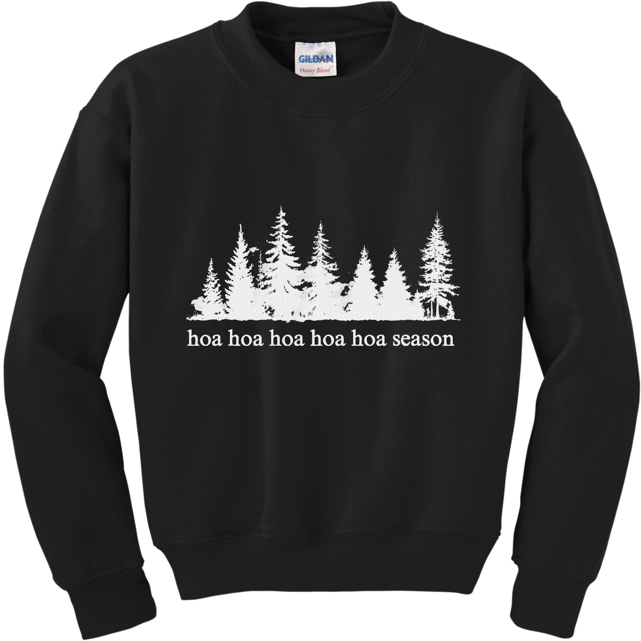Hoa Hoa Hoa Hoa Hoa Cozy Season Twilight Lover Pine Forest Kids Sweatshirt