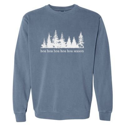 Hoa Hoa Hoa Hoa Hoa Cozy Season Twilight Lover Pine Forest Garment-Dyed Sweatshirt