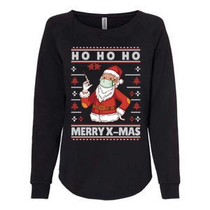 Ho Ho Ho Ugly Xmas Outfit With Doctor Santa Cool Gift Womens California Wash Sweatshirt