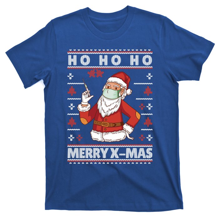 Ho Ho Ho Ugly Xmas Outfit With Doctor Santa Cool Gift T-Shirt