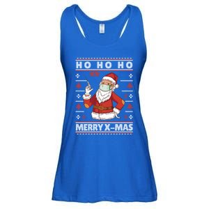 Ho Ho Ho Ugly Xmas Outfit With Doctor Santa Cool Gift Ladies Essential Flowy Tank