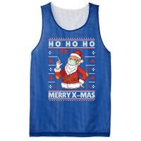 Ho Ho Ho Ugly Xmas Outfit With Doctor Santa Cool Gift Mesh Reversible Basketball Jersey Tank