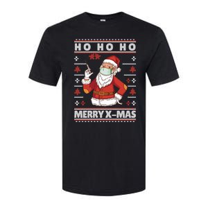 Ho Ho Ho Ugly Xmas Outfit With Doctor Santa Cool Gift Softstyle CVC T-Shirt