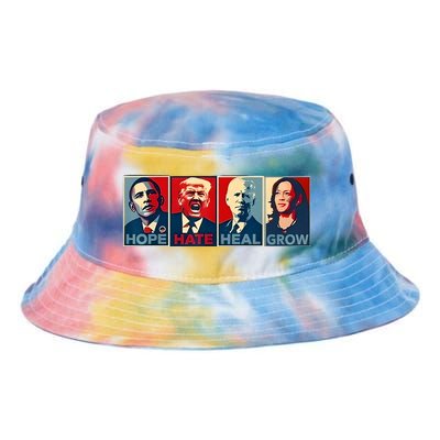 Hope Hate Heal Grow Tie Dye Newport Bucket Hat