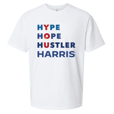 Hype Hope Hustler Harris Kamala 2024 Sueded Cloud Jersey T-Shirt