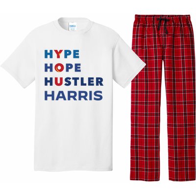 Hype Hope Hustler Harris Kamala 2024 Pajama Set