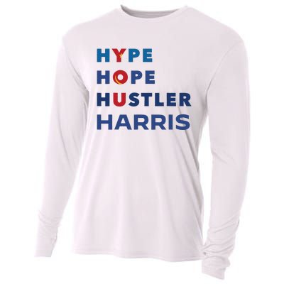 Hype Hope Hustler Harris Kamala 2024 Cooling Performance Long Sleeve Crew