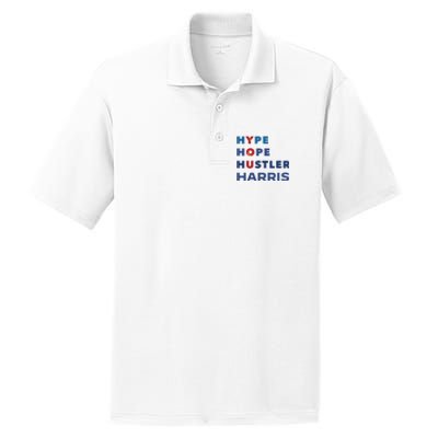 Hype Hope Hustler Harris Kamala 2024 PosiCharge RacerMesh Polo