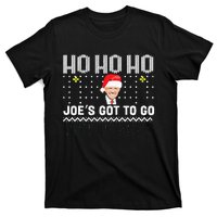 Ho Ho Ho JoeS Got To Go Trump 2024 Ugly Sweater Christmas T-Shirt