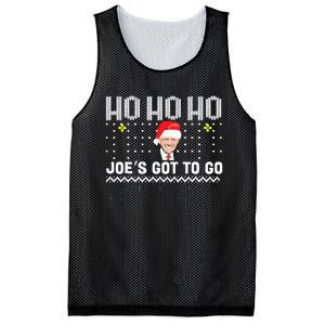 Ho Ho Ho JoeS Got To Go Trump 2024 Ugly Sweater Christmas Mesh Reversible Basketball Jersey Tank