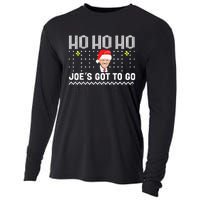 Ho Ho Ho JoeS Got To Go Trump 2024 Ugly Sweater Christmas Cooling Performance Long Sleeve Crew