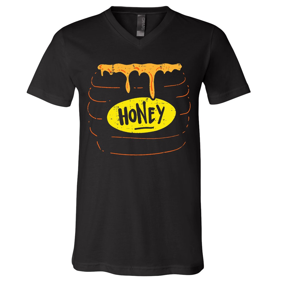 Hilarious Halloween Honey Pot Costume Sweet and Playful V-Neck T-Shirt