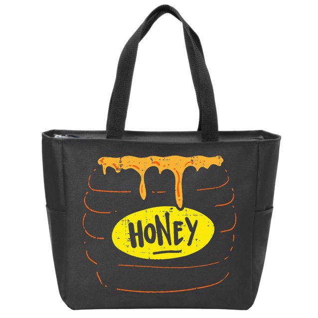 Hilarious Halloween Honey Pot Costume Sweet and Playful Zip Tote Bag