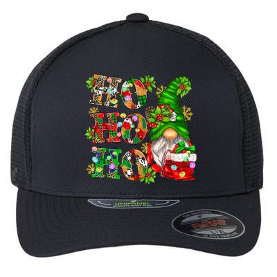 Ho Ho Ho Christmas Gnome Cute X-mas Family Matching Pajama Flexfit Unipanel Trucker Cap