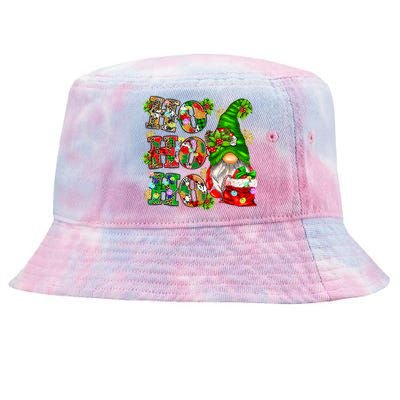 Ho Ho Ho Christmas Gnome Cute X-mas Family Matching Pajama Tie-Dyed Bucket Hat