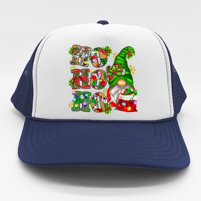 Ho Ho Ho Christmas Gnome Cute X-mas Family Matching Pajama Trucker Hat