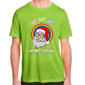 Ho Ho Ho Homosexual Holigays Lgbt Ugly Christmas Sweater Gift Adult ChromaSoft Performance T-Shirt