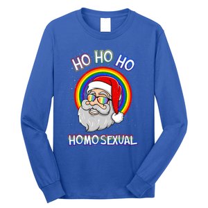 Ho Ho Ho Homosexual Holigays Lgbt Ugly Christmas Sweater Gift Long Sleeve Shirt