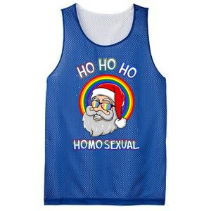 Ho Ho Ho Homosexual Holigays Lgbt Ugly Christmas Sweater Gift Mesh Reversible Basketball Jersey Tank