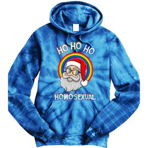 Ho Ho Ho Homosexual Holigays Lgbt Ugly Christmas Sweater Gift Tie Dye Hoodie