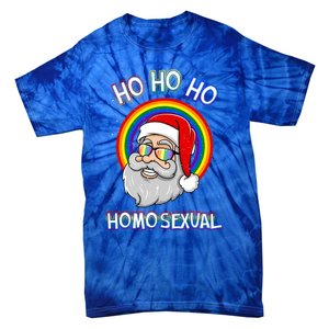 Ho Ho Ho Homosexual Holigays Lgbt Ugly Christmas Sweater Gift Tie-Dye T-Shirt