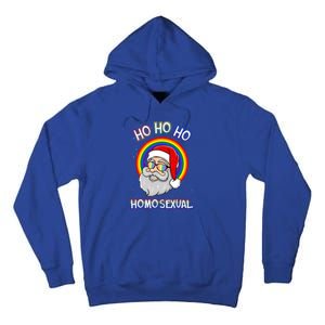 Ho Ho Ho Homosexual Holigays Lgbt Ugly Christmas Sweater Gift Tall Hoodie