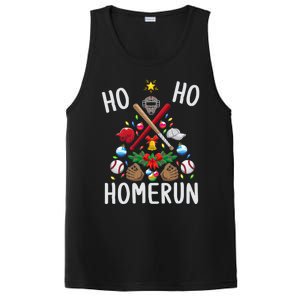 Ho Ho Home Run Baseball Christmas Tree Sports Meaningful Gift PosiCharge Competitor Tank