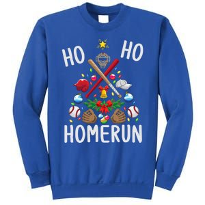 Ho Ho Home Run Baseball Christmas Tree Sports Meaningful Gift Sweatshirt