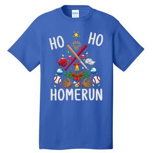 Ho Ho Home Run Baseball Christmas Tree Sports Meaningful Gift Tall T-Shirt