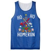 Ho Ho Home Run Baseball Christmas Tree Sports Meaningful Gift Mesh Reversible Basketball Jersey Tank