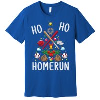 Ho Ho Home Run Baseball Christmas Tree Sports Meaningful Gift Premium T-Shirt