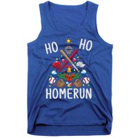 Ho Ho Home Run Baseball Christmas Tree Sports Meaningful Gift Tank Top