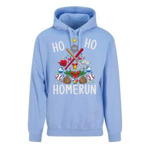 Ho Ho Home Run Baseball Christmas Tree Sports Meaningful Gift Unisex Surf Hoodie