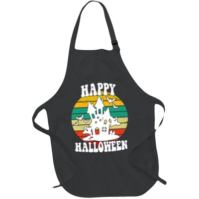 Happy Halloween Hunted House Vintage Apron