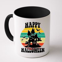 Happy Halloween Hunted House Vintage Mug