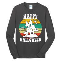 Happy Halloween Hunted House Vintage Tall Long Sleeve T-Shirt