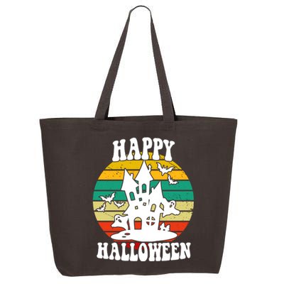 Happy Halloween Hunted House Vintage 25L Jumbo Tote