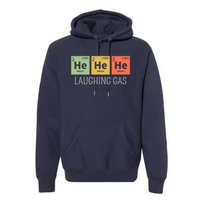 He He He Helium Laughing Gas Funny Chemistry Elements Premium Hoodie