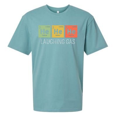 He He He Helium Laughing Gas Funny Chemistry Elements Sueded Cloud Jersey T-Shirt