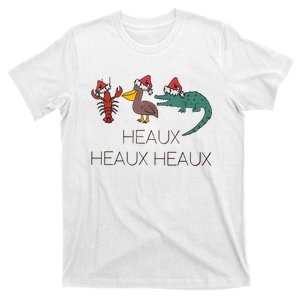 Heaux Heaux Heaux Funny Louisiana Cajun Christmas Holiday T-Shirt