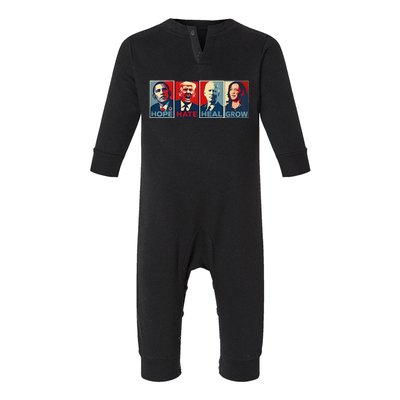 Hope Hate Heal Grow Infant Fleece One Piece