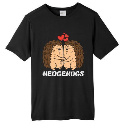 Hedgehugs Hedgehog Hugs Valentines Day Couples Meaningful Gift Tall Fusion ChromaSoft Performance T-Shirt