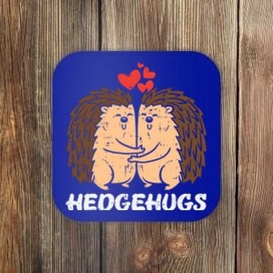 Hedgehugs Hedgehog Hugs Valentines Day Couples Meaningful Gift Coaster