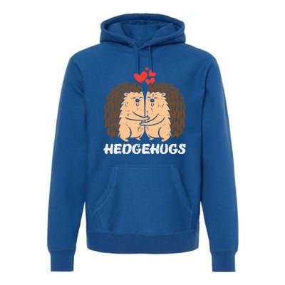 Hedgehugs Hedgehog Hugs Valentines Day Couples Meaningful Gift Premium Hoodie