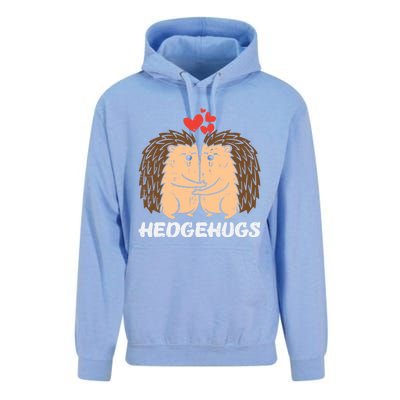 Hedgehugs Hedgehog Hugs Valentines Day Couples Meaningful Gift Unisex Surf Hoodie