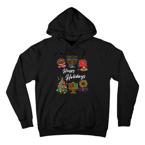 Happy Holidays Hanukkah Feliz Navidad Christmas Kwanzaa Hoodie