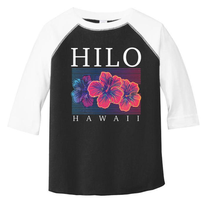 Hilo Hawaii Hawaiian Hibiscus Flowers Surfer Souvenir Toddler Fine Jersey T-Shirt